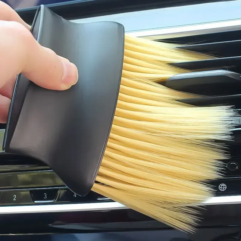 Premium Car & Air Vent Dust Removal Brush with Flexible Bristles