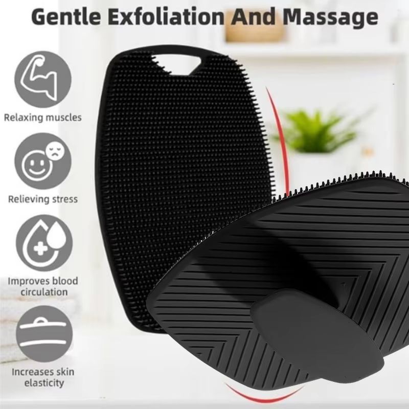 Silicone Exfoliating Bath Brush & Body Scrubber – Gentle Massage & Deep Clean