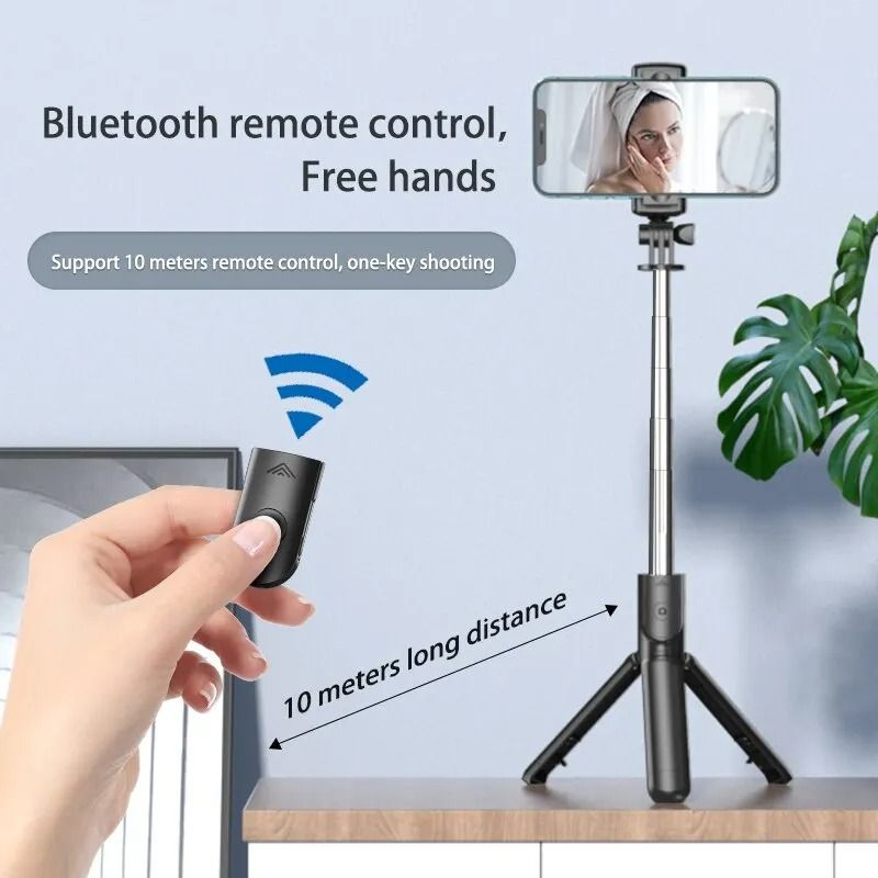 3-in-1 Bluetooth Wireless Selfie Stick & Mini Tripod | Extendable Monopod with Remote Shutter