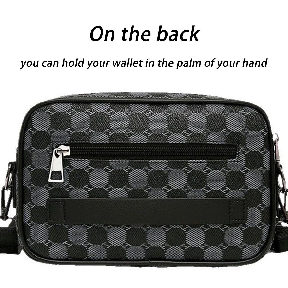 PU Leather Mens Waist Crossbody Bag