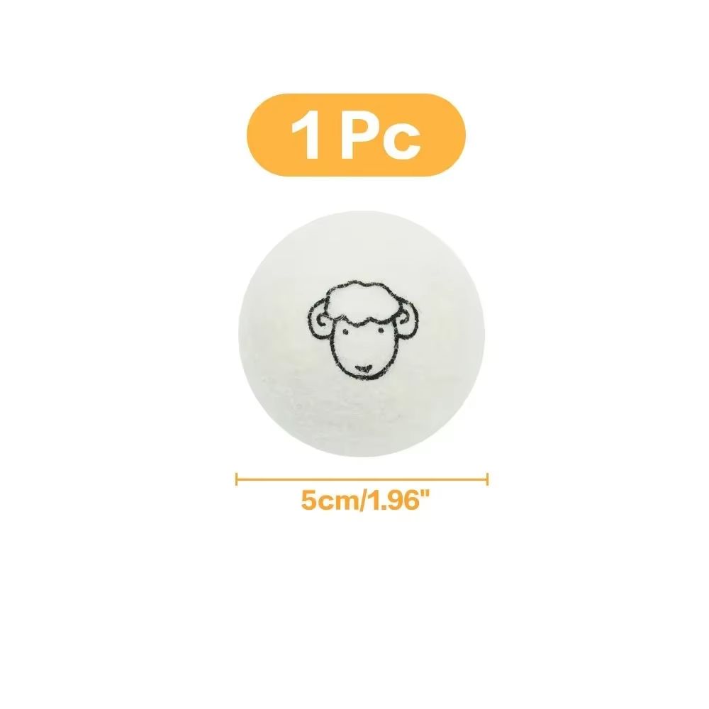Reusable Wool Dryer Balls Natural Fabric Softener Laundry Set