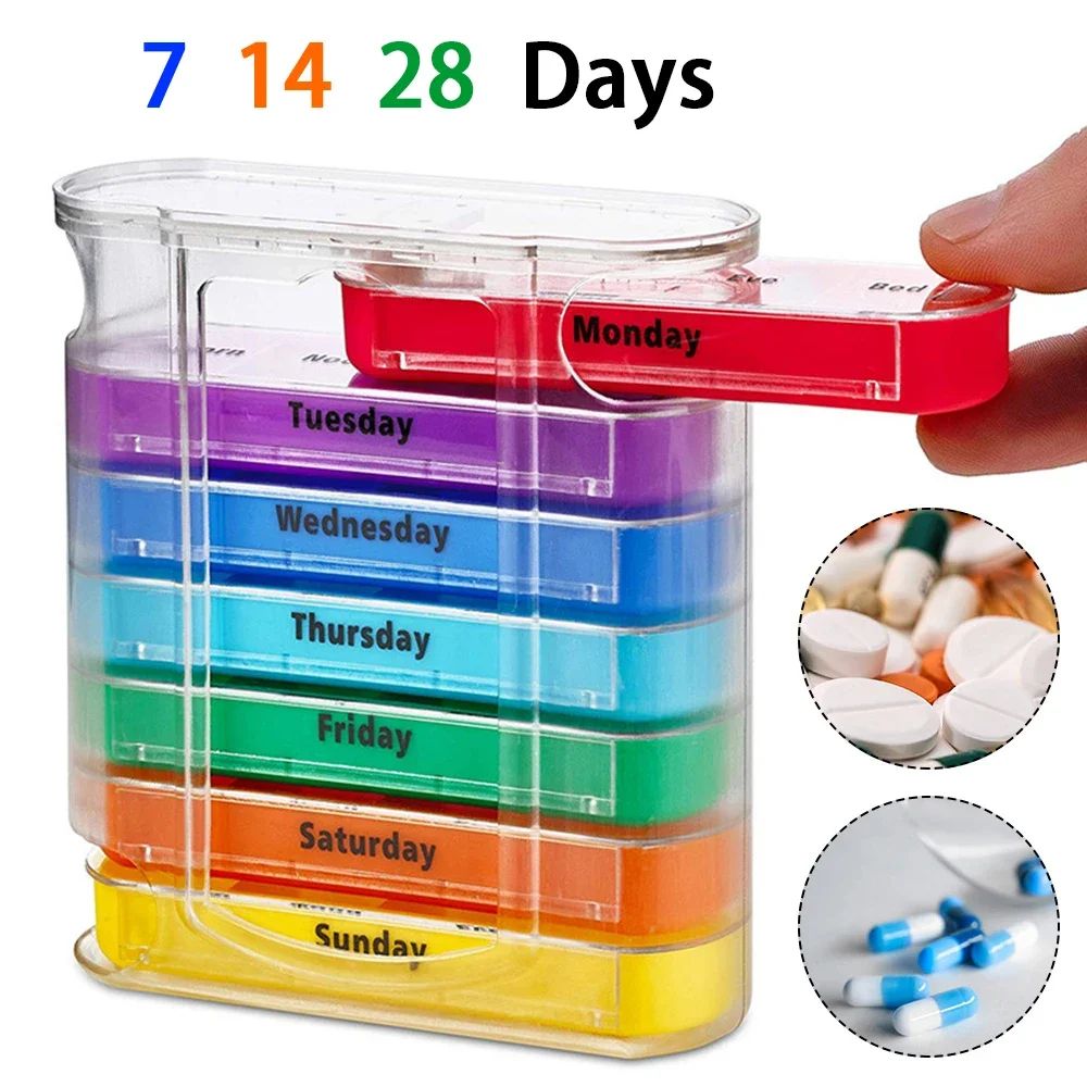 7 Day Weekly Pill Organizer Box