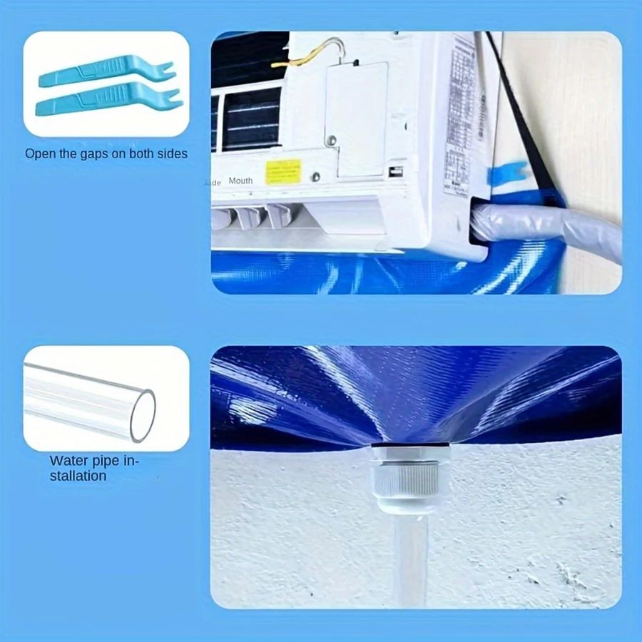 Air Conditioner Cleaning Cover Kit Waterproof Dust Protection & Cleaning Tools (5/7/10/11pcs)