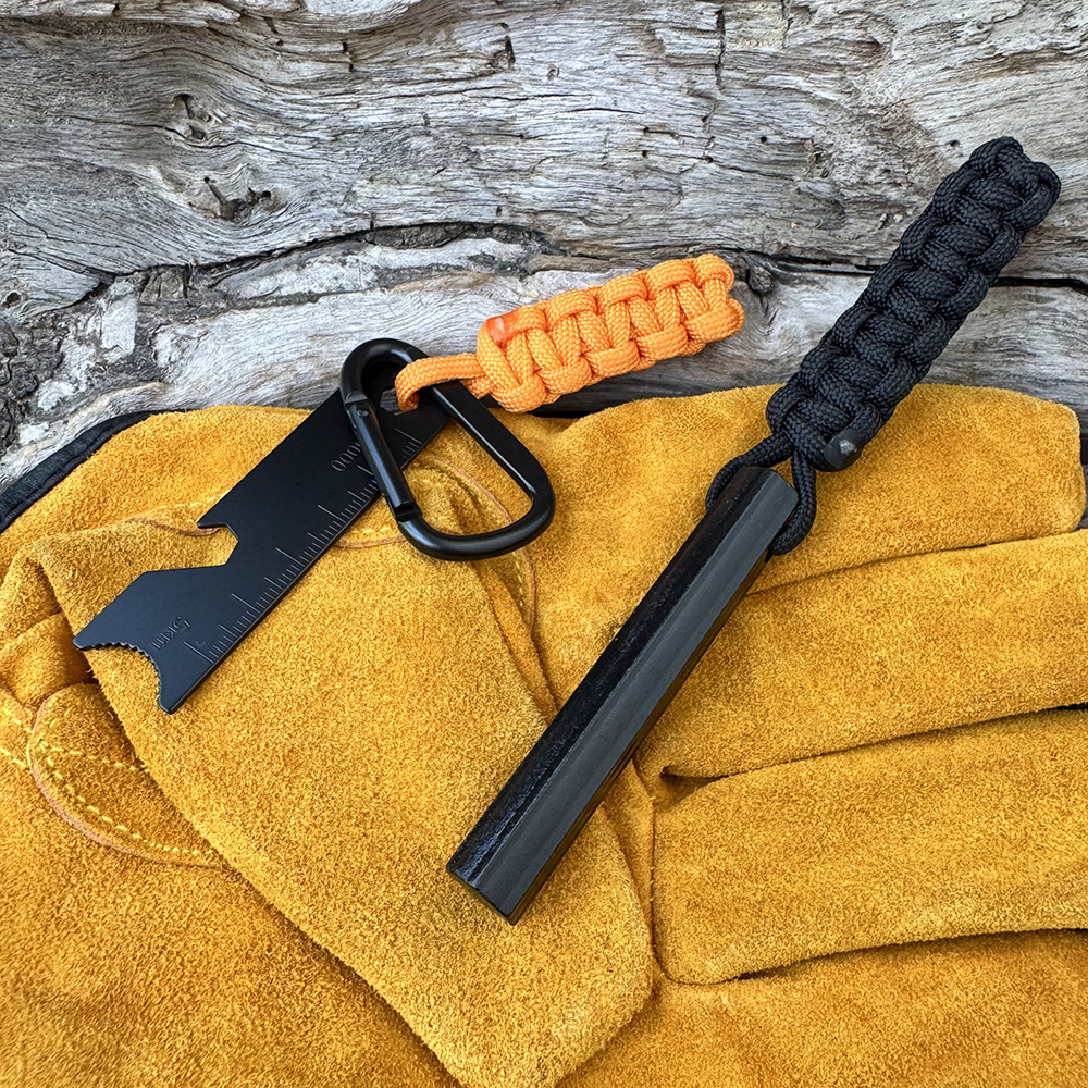 Survival Fire Starter Kit with Compass & Whistle