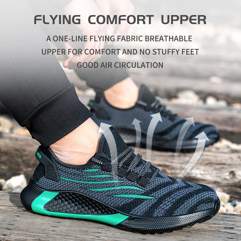 Indestructible Men Work Shoes, Safety Boots, Lightweight Sneakers, Anti-puncture Work Shoes, Men Boots