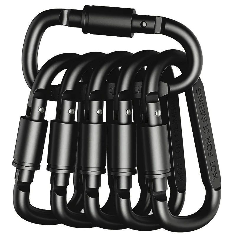 Aluminum Keychain Carabiner Clip Set for EDC, Camping & Everyday Carry (4–6 PCS)