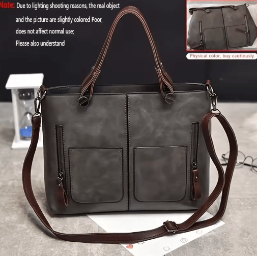 Retro PU Leather Womens Crossbody Bag – Classic Shoulder Handbag for Daily Style