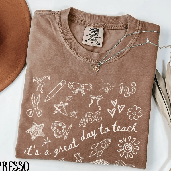 Comfort Colors Teacher Shirt Aesthetic Elementary Teach Tee Cute Teacher Gift