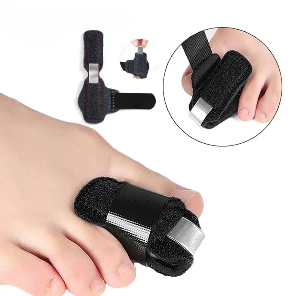 Hammer Toe Straightener Aluminum Toe Splint Brace for Broken Toe Support and Alignment Relief