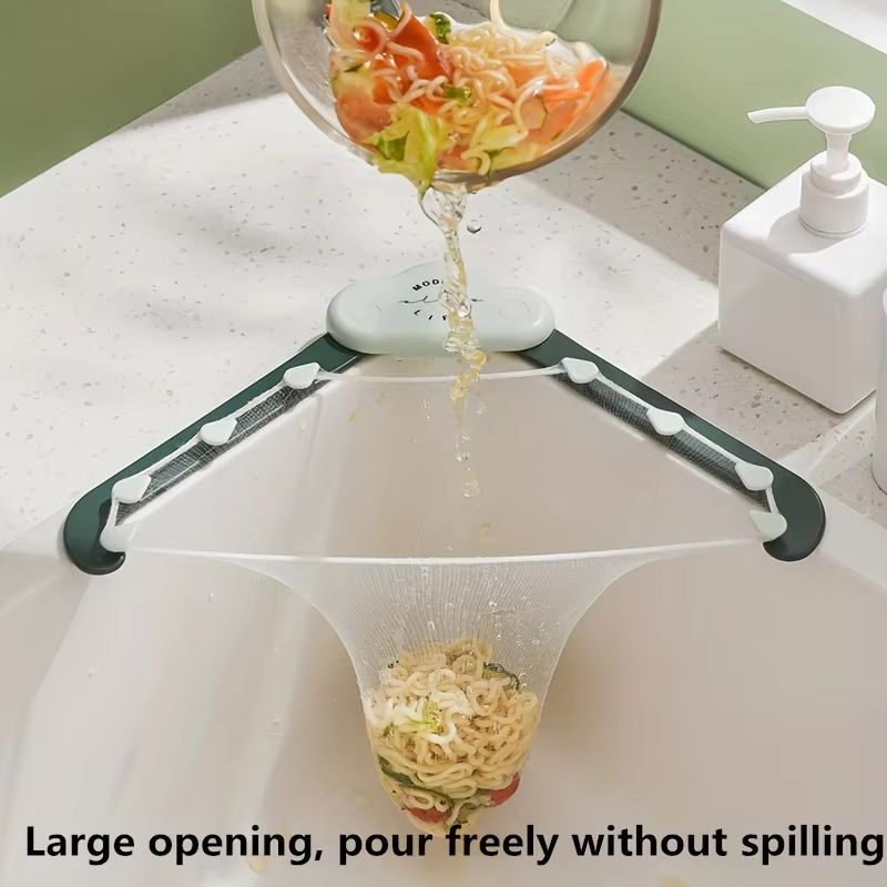 SinkMaster 51-Pc Triangle Draining Basket Set with Storage Rack & Mesh Filters