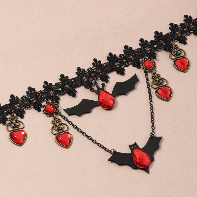 Halloween Necklace Gothic Pendant Party Costume Dress-Up Necklace Holiday Gift