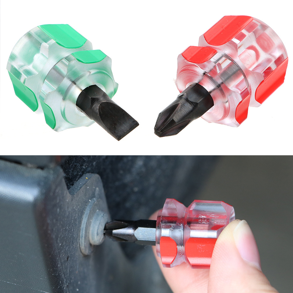 Mini Hand Tool, Car Fender Repair Tools, Short Slotted Screwdriver, Phillips Split Accessories Retrofit Kit