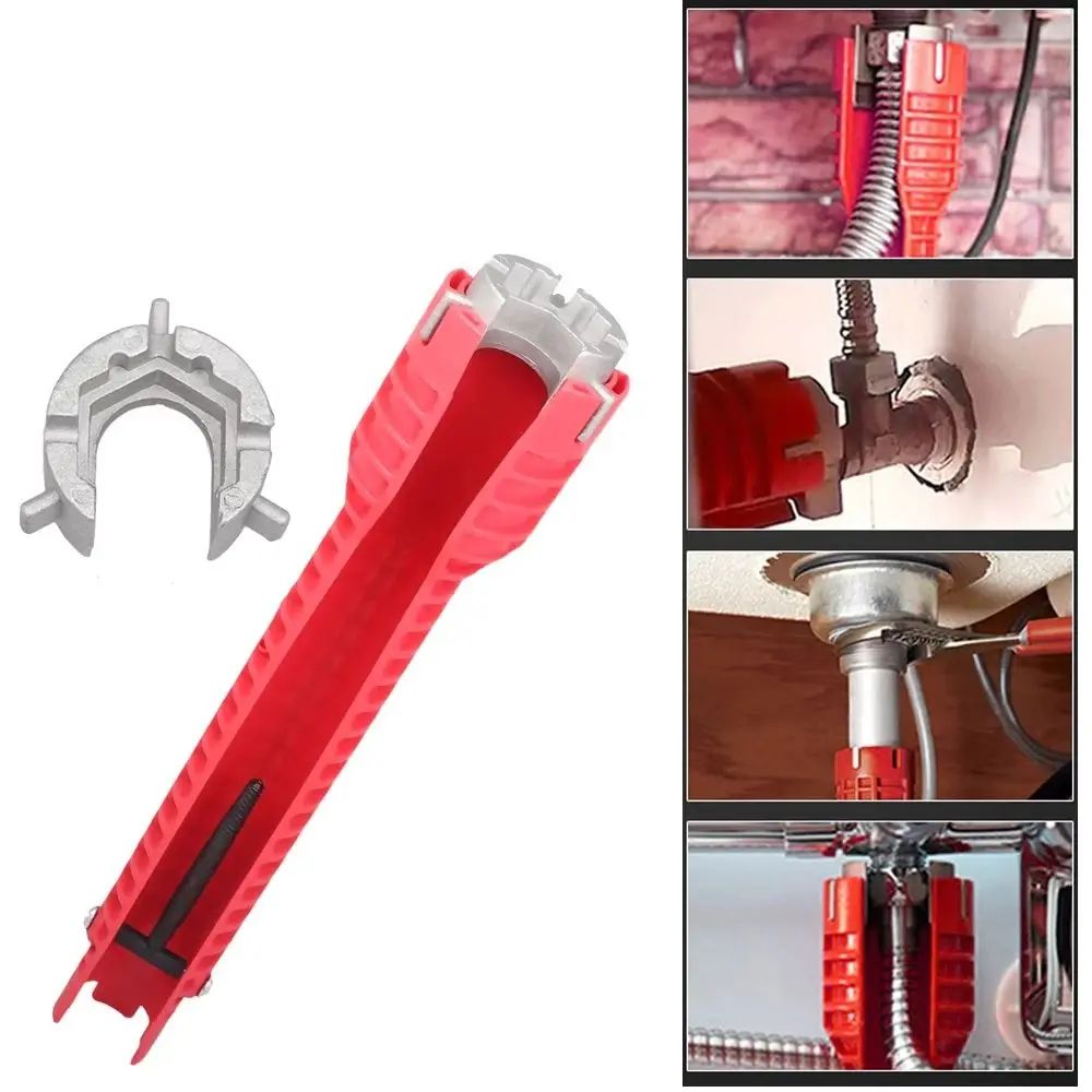 Ultimate Sink Faucet Wrench & Multi-Functional Wrench Plumbing Tool - 14-in-1 Double-Head Repair Set