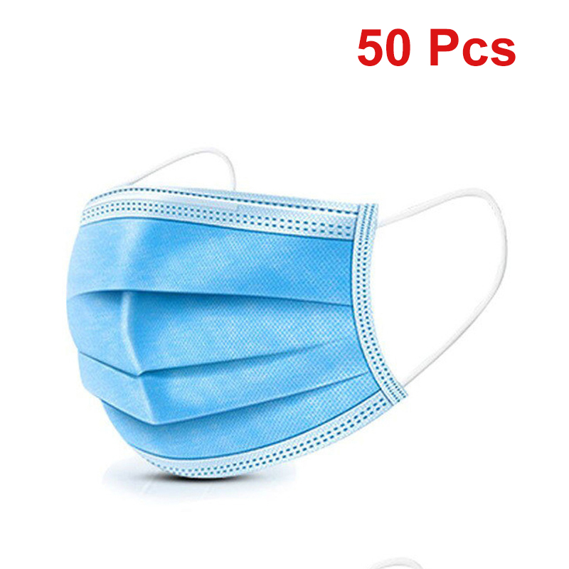 Disposable Black Face Masks Anti-Dust Protective Mouth Mask, Melt-Blown Cloth, Earloops