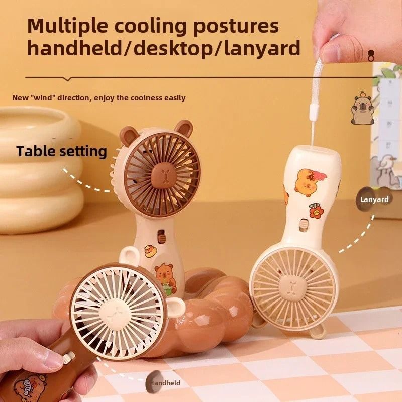 Cool Cartoon Mini Handheld Fan and High-Performance Thermal Regulation Architecture