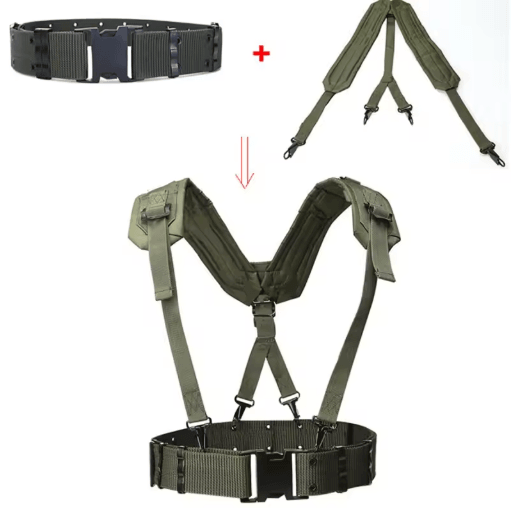 Mens Y-Shaped Adjustable Outdoor Belt – Mountaineering Shoulder & Chest Support Strap