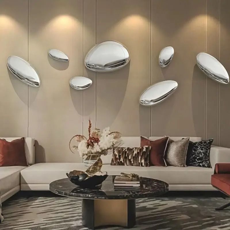 Aerodynamic Narrative Sculpture – High-Definition Chrome Architectural Wall Panel