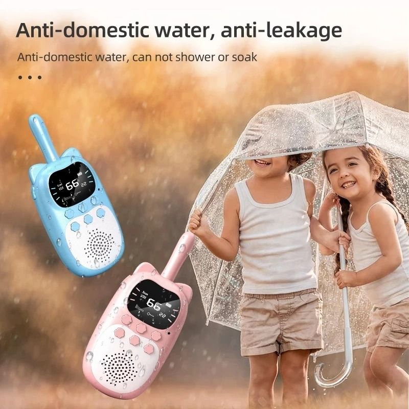 Kids Walkie Talkie Set Rechargeable Handheld Two Way Radio Toys