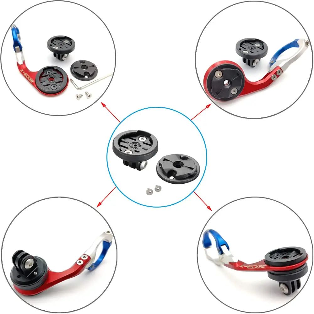 DOMEN Integrated Bike Computer Mount with GoPro & Headlight Adapter