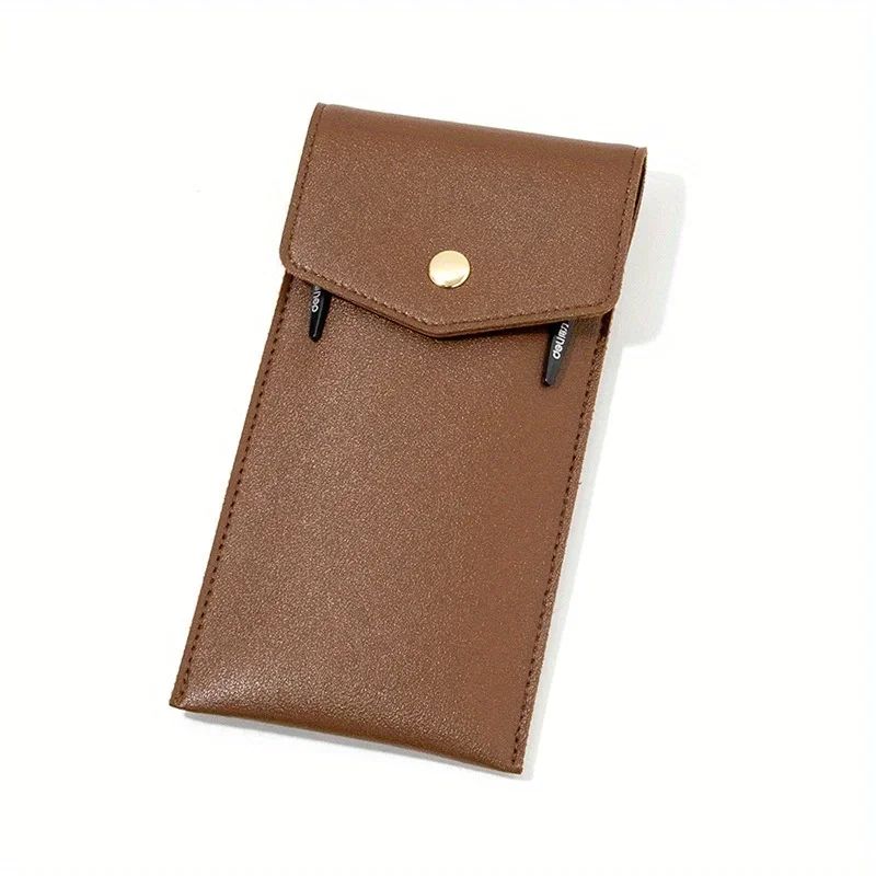 PU Leather Large-Capacity Pencil and Stationery Case