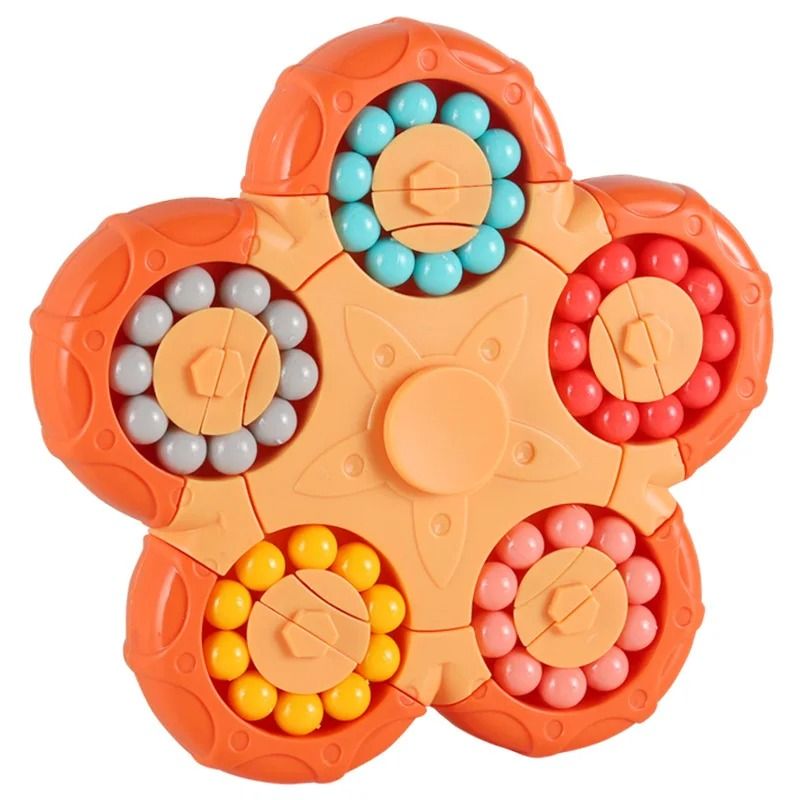 Magic Bean Cube Rotating Brain Teaser Finger Fidget Toy