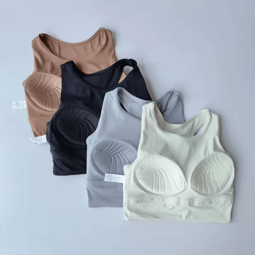 AirFlex Shockproof Full Cup Sports Vest Bra for Running and Gym