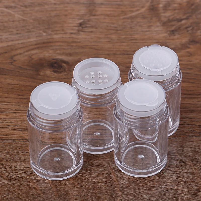 Refillable Loose Powder Jar with Sifter – Nail Glitter & Powder Container 1/3/12 Hole Options