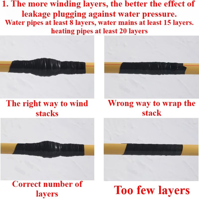 Super Strong Waterproof Silicone Repair Tape Leak Seal Insulating Duct Tape