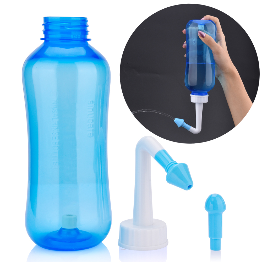 Nasal Wash Cleaner, Nasal Rinse Bottle, Nasal Irrigator for Sinus Relief, Nose Protector for Kids and Adults