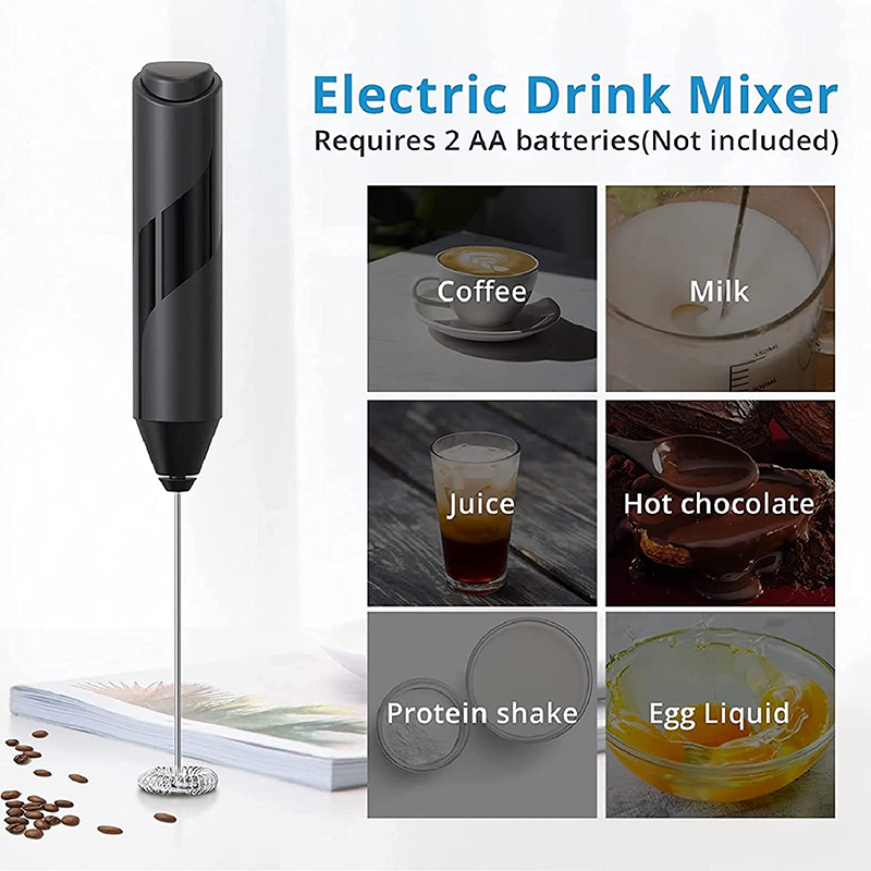 Wireless Mini Electric Milk Foamer Blender Handheld Coffee Whisk Mixer Egg Beater Cappuccino Frother Kitchen Whisk Tools