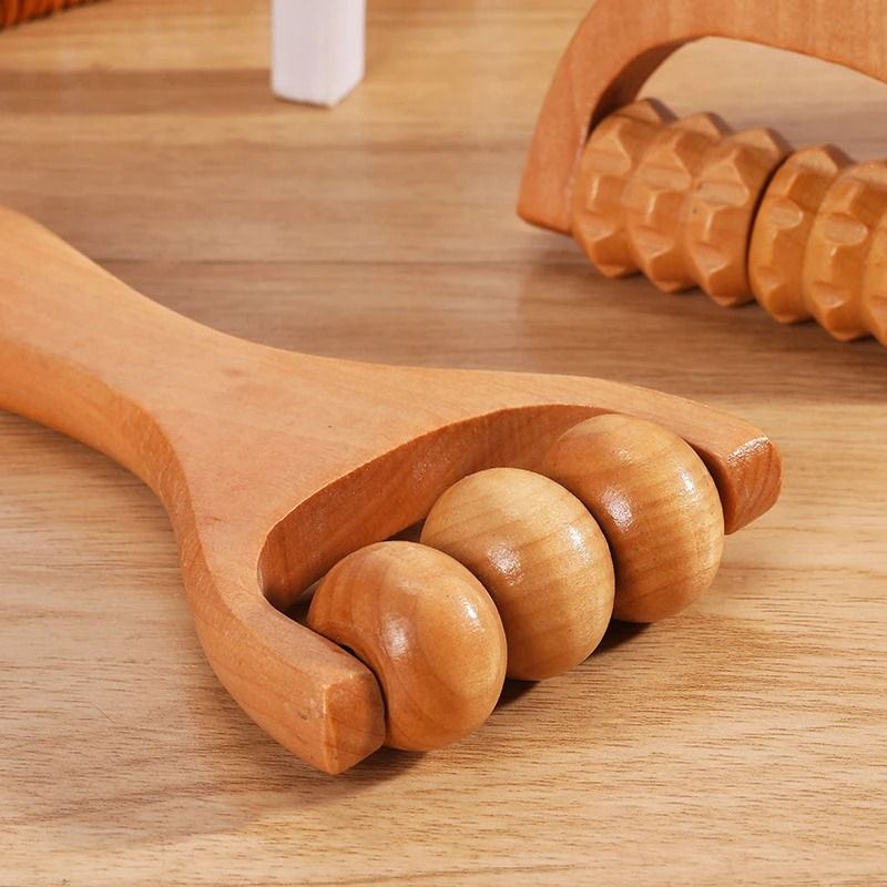 Wooden Relaxation Roller Massager