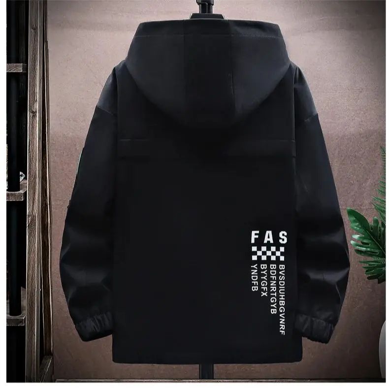 AeroFlex Men's Hooded Pilot Jacket – Zip-Up Baseball Style Streetwear Coat