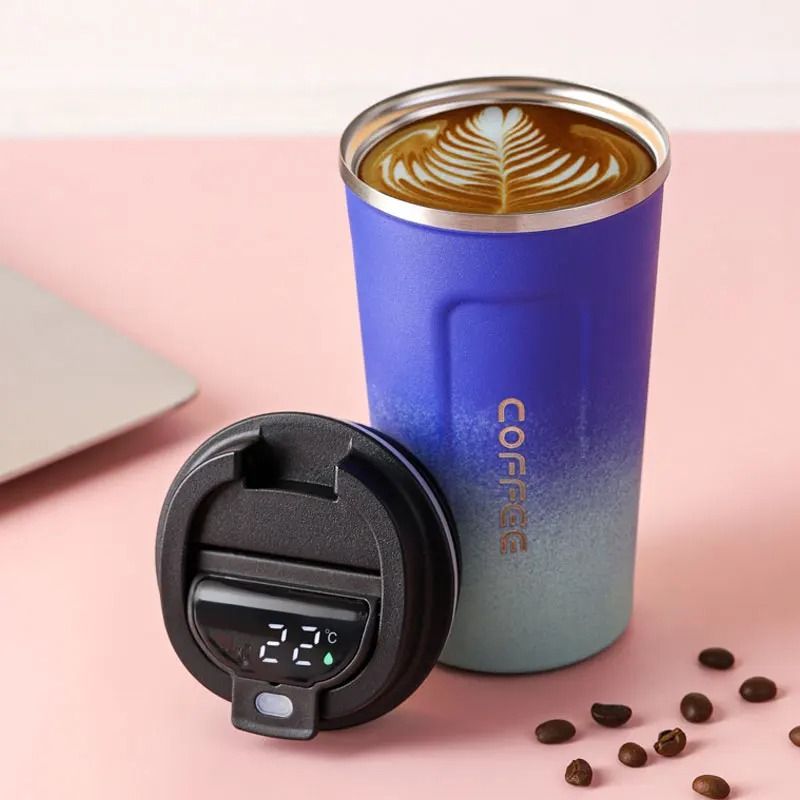 Smart Stainless Steel Tumbler with Temperature Display
