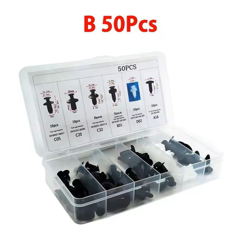 ClipMaster Auto Body Fastener & Retainer Kit – Universal Car Push Pin Rivet Set
