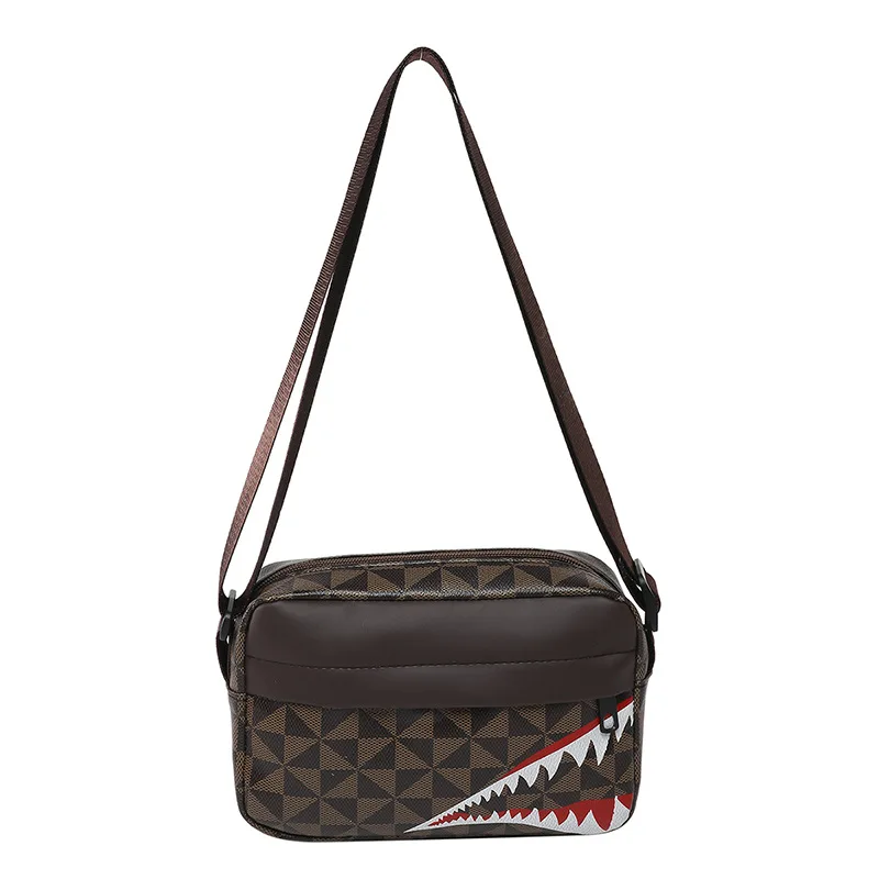 Shark Mouth Crossbody Bag Casual Fashion Coin Purse with Large Capacity