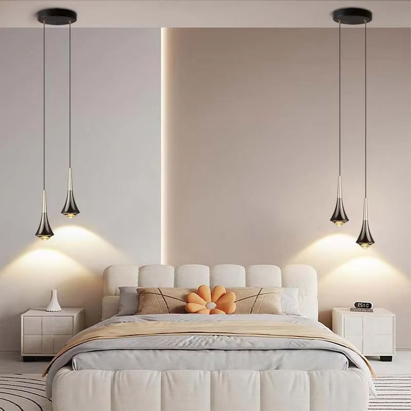 Modern LED Adjustable Chandelier – Full Spectrum Pendant Light for Bedroom, Bar & Minimalist Interiors