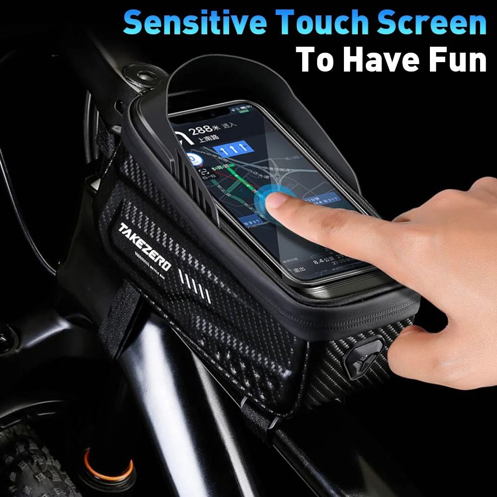 NEWBOLER Waterproof Bicycle Top Tube Bag – Touch Screen Phone Case