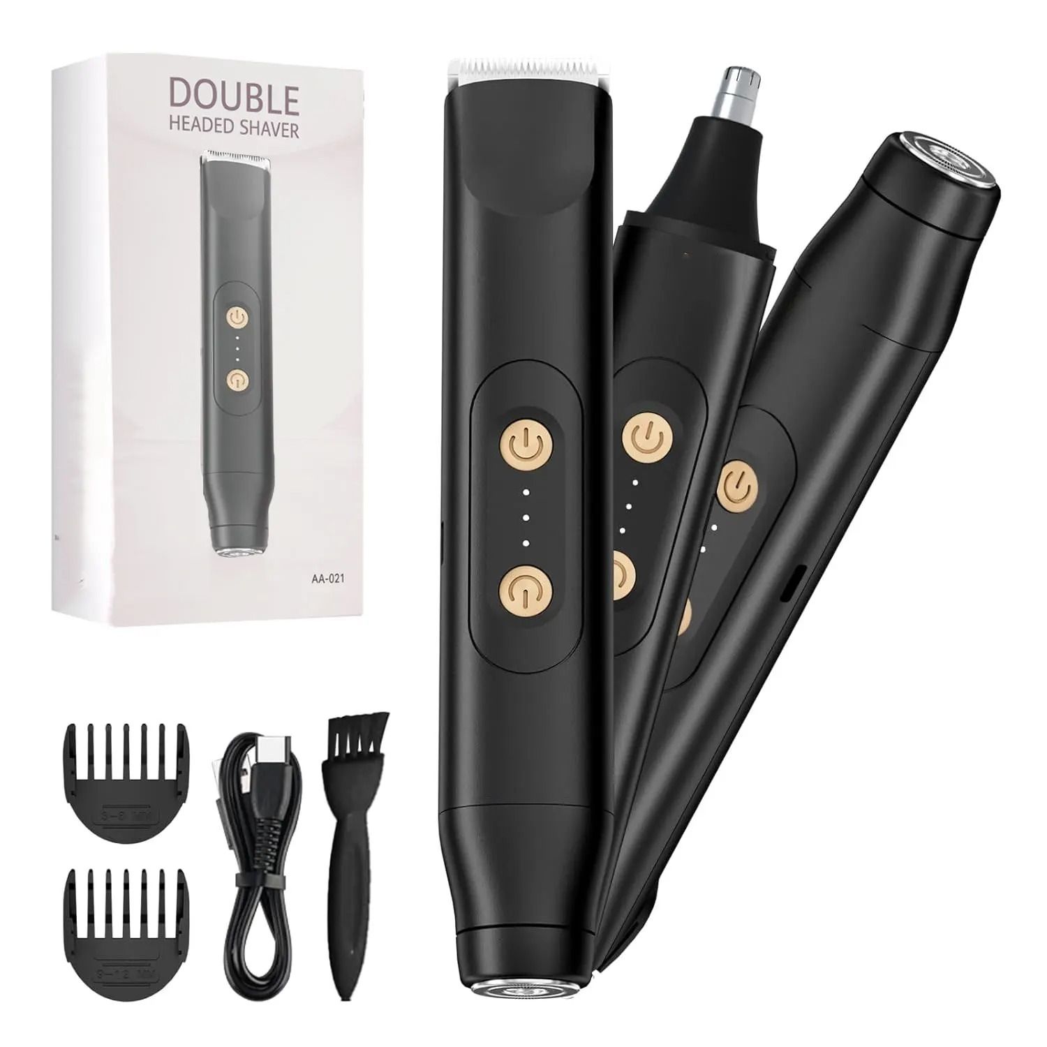SilkGlide Electric Shaver for Women 2 in 1 Body and Facial Hair Remover