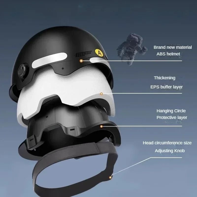 3C Certified Professional Cycling Helmet | Multi-Purpose Half Helmet with Integrated Goggles for Adults & Children