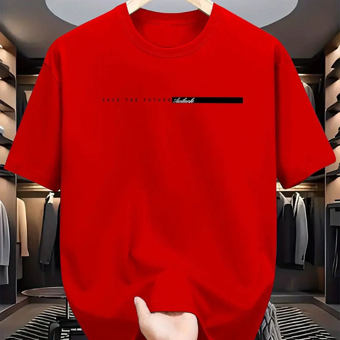 Mens Cotton Casual Loose Fit T-Shirt