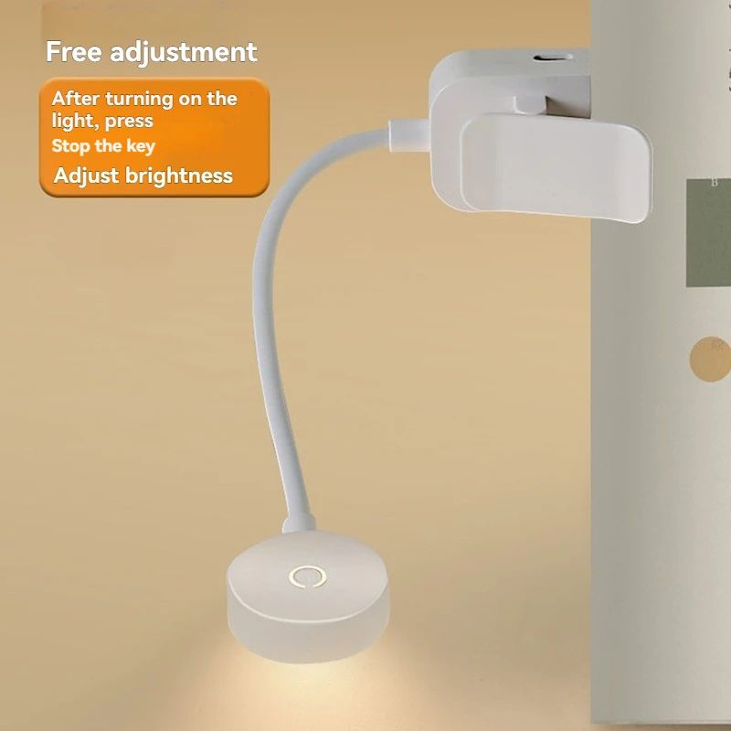 Mini USB Rechargeable Clip-On LED Reading Lamp