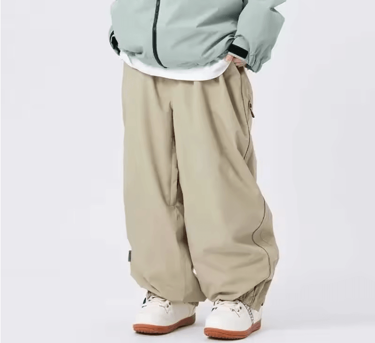 Unisex Waterproof Ski Pants – Loose Fit, Wear-Resistant Double-Layer Snow Pants