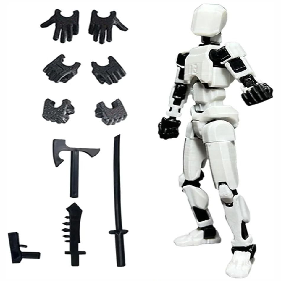 3D Printed Posable Mannequin Action Figure Multi Jointed Robot Model