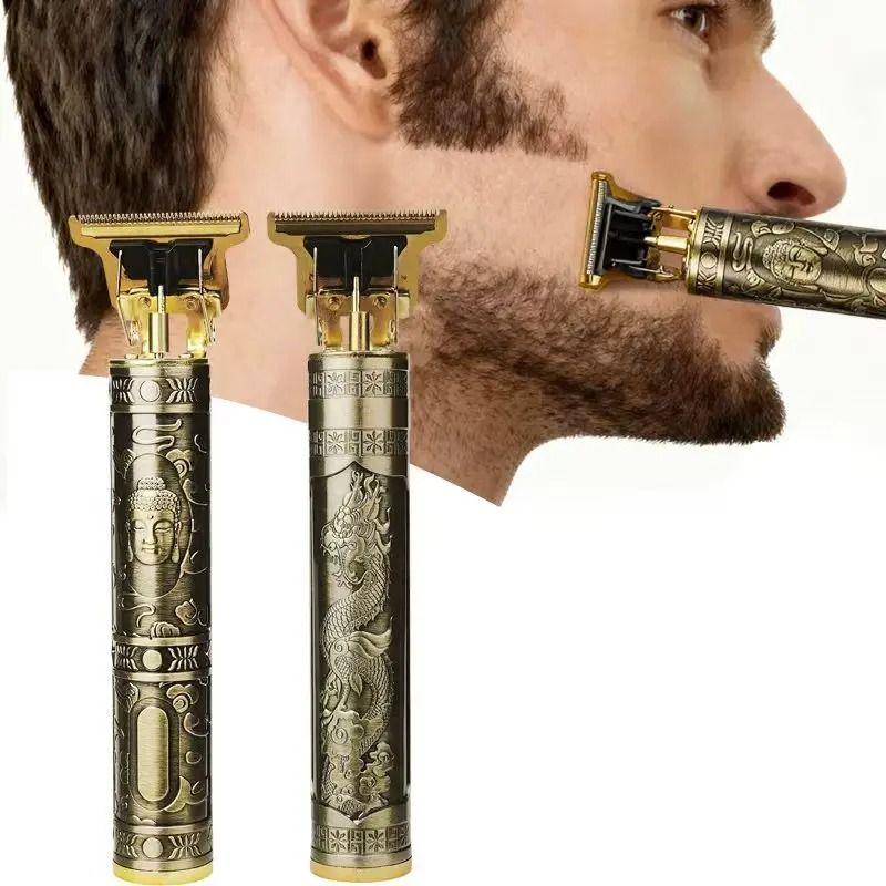 Professional 0mm Precision Hair & Beard Trimmer | High-Torque Electric Grooming Machine