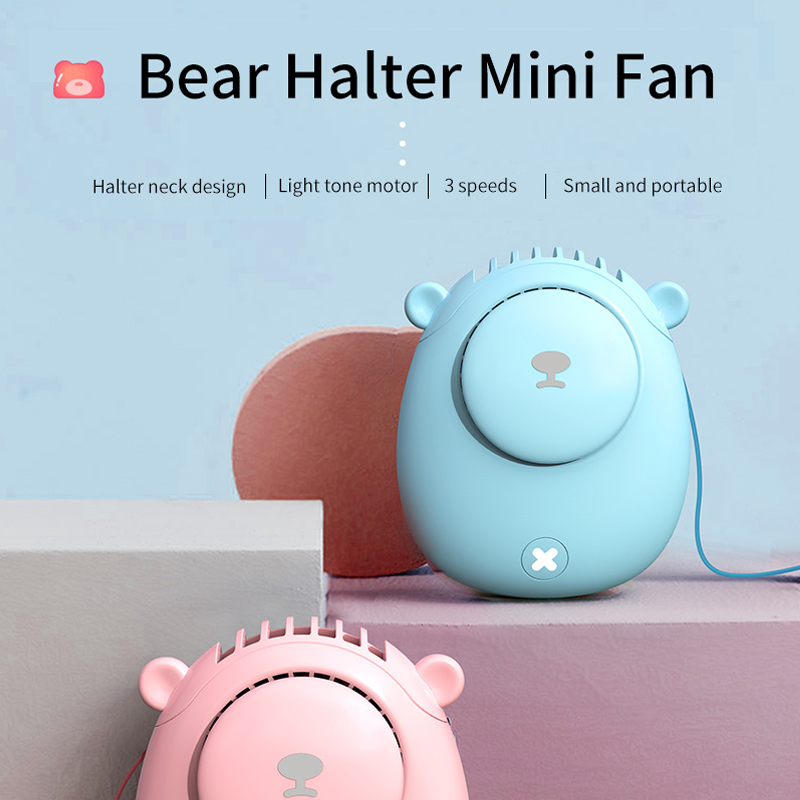 Rechargeable Handheld Fan, Portable Personal Fan with 3 Speeds, Quiet Small Fan for Travel, Camping, and Home Office
