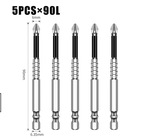 K5 S2 Magnetic Cross Head Screwdriver Bit Non Slip High Hardness Drill Bit 5A
