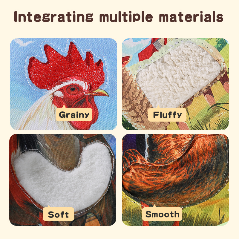 Interactive 3D Children's Cognitive Books, Animal Farm Touch & Learn Educational Books