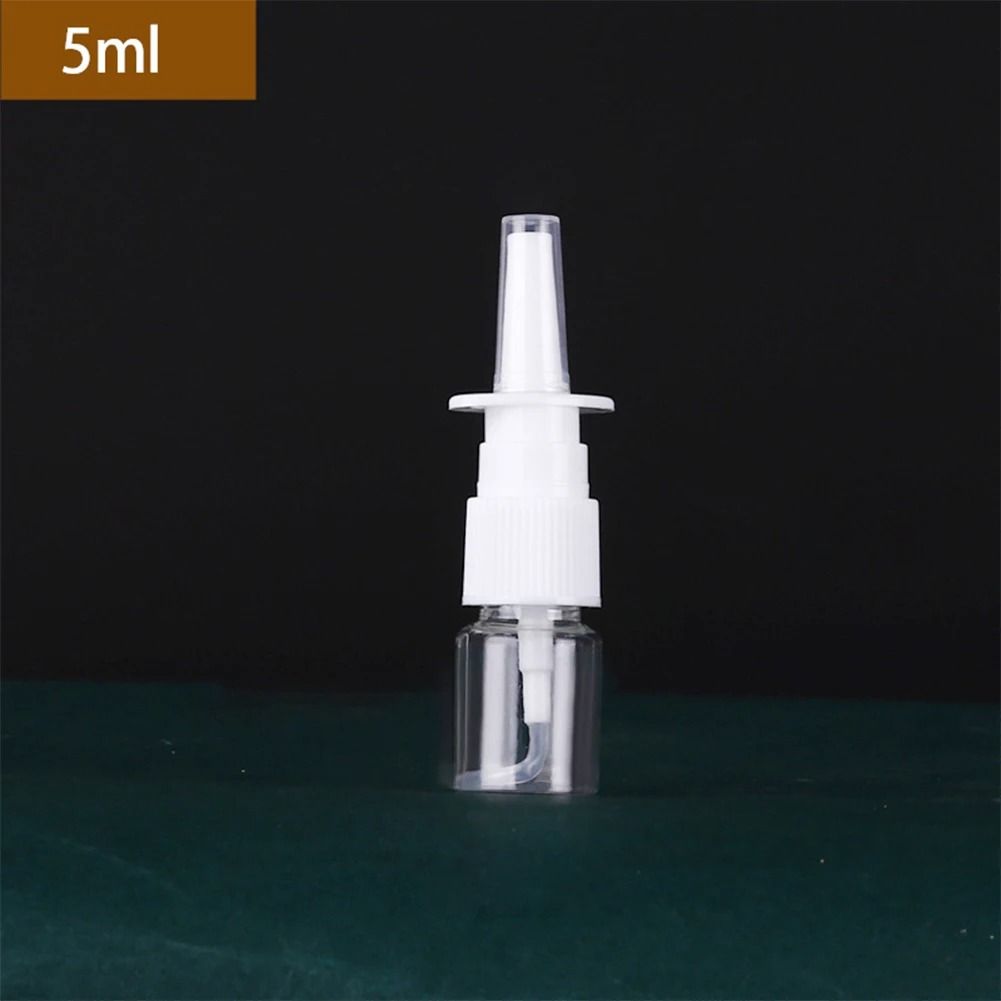 Refillable Plastic Nasal Spray Bottle Set with Pump Mist Nozzle