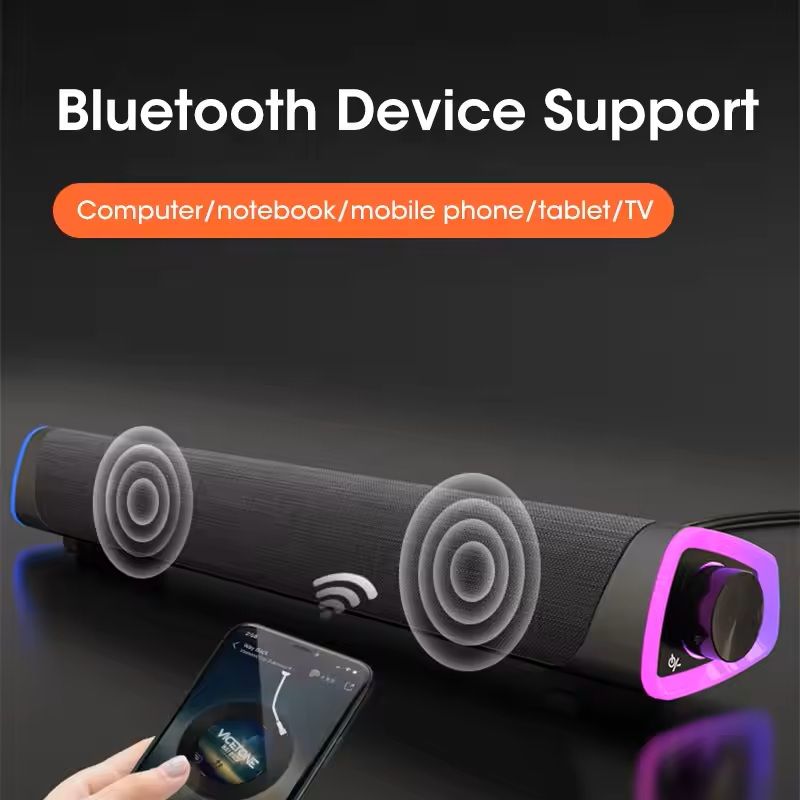 Bluetooth Computer Speaker Bar Stereo Subwoofer Soundbar