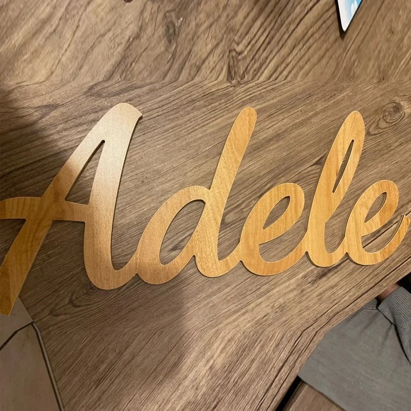 Personalized Wooden Name Sign Custom Nursery Wall Decor Baby Name Sign